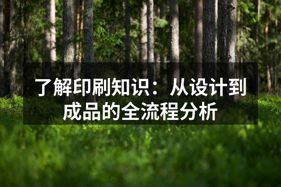 印刷工艺流程示意图