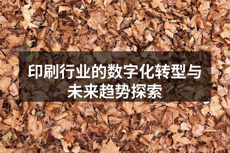数字印刷技术提升了生产效率
